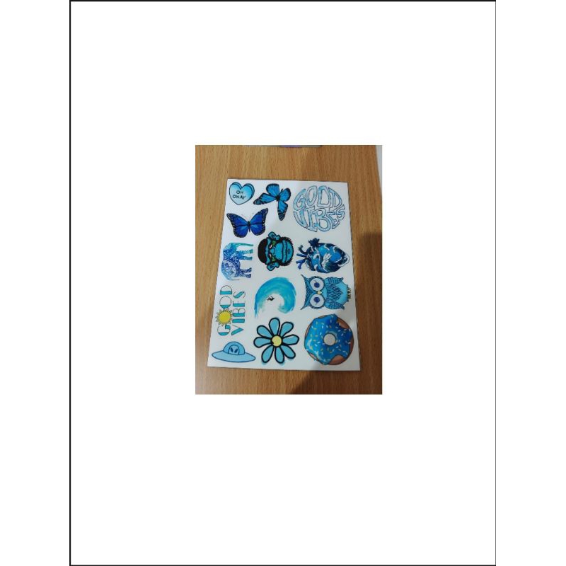 

blue sticker sheets