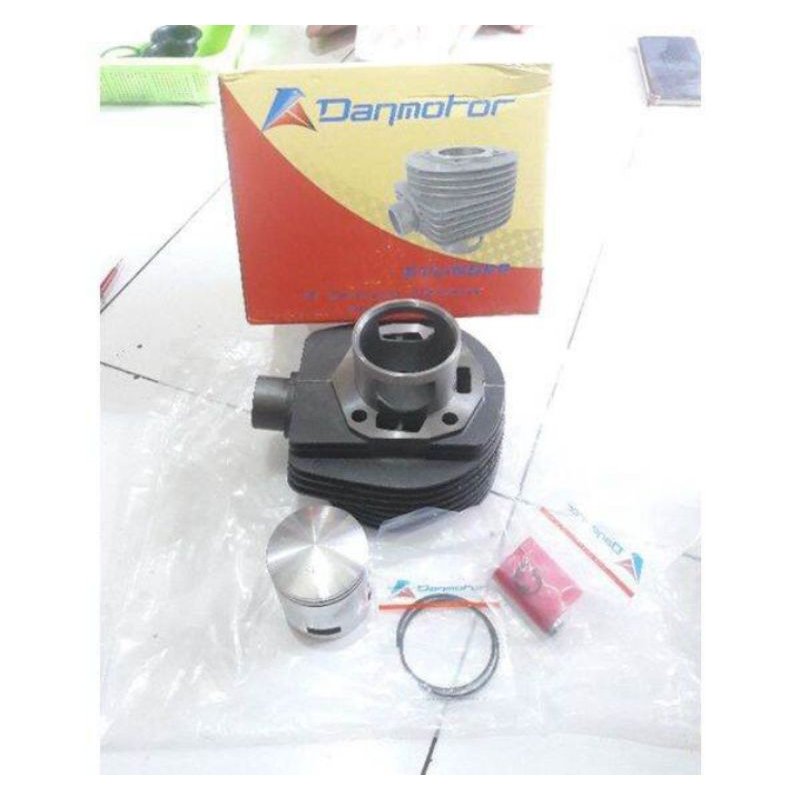 boring blok silinder lubang 5 racing set piston seher ori danmotor vespa pxe excel exclusive strada