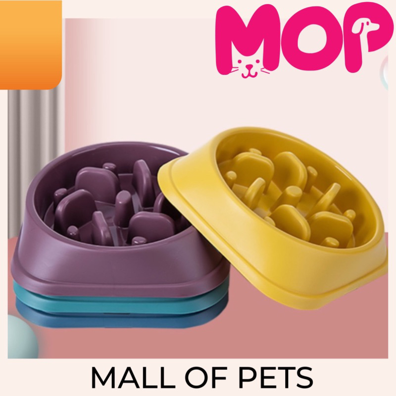 Slow feeder bowl anjing kucing