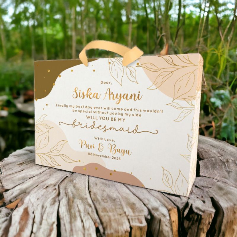 

PAPERBAG BRIDESMAID BAHAN BC (Uk. P 30 x L 8.5 x T 22CM)