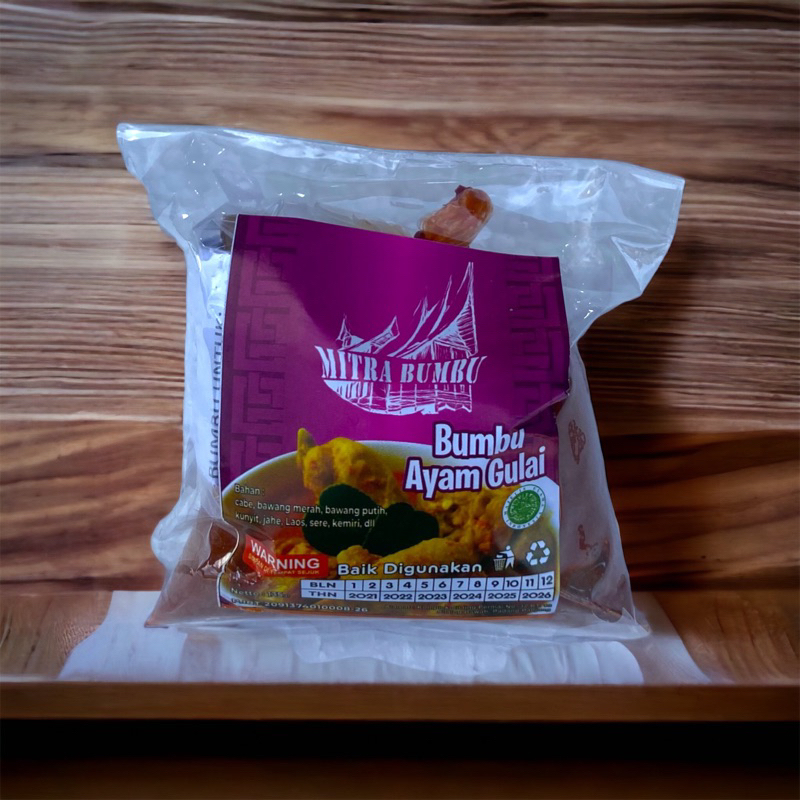 

bumbu ayam gulai padang untuk 500g ayam