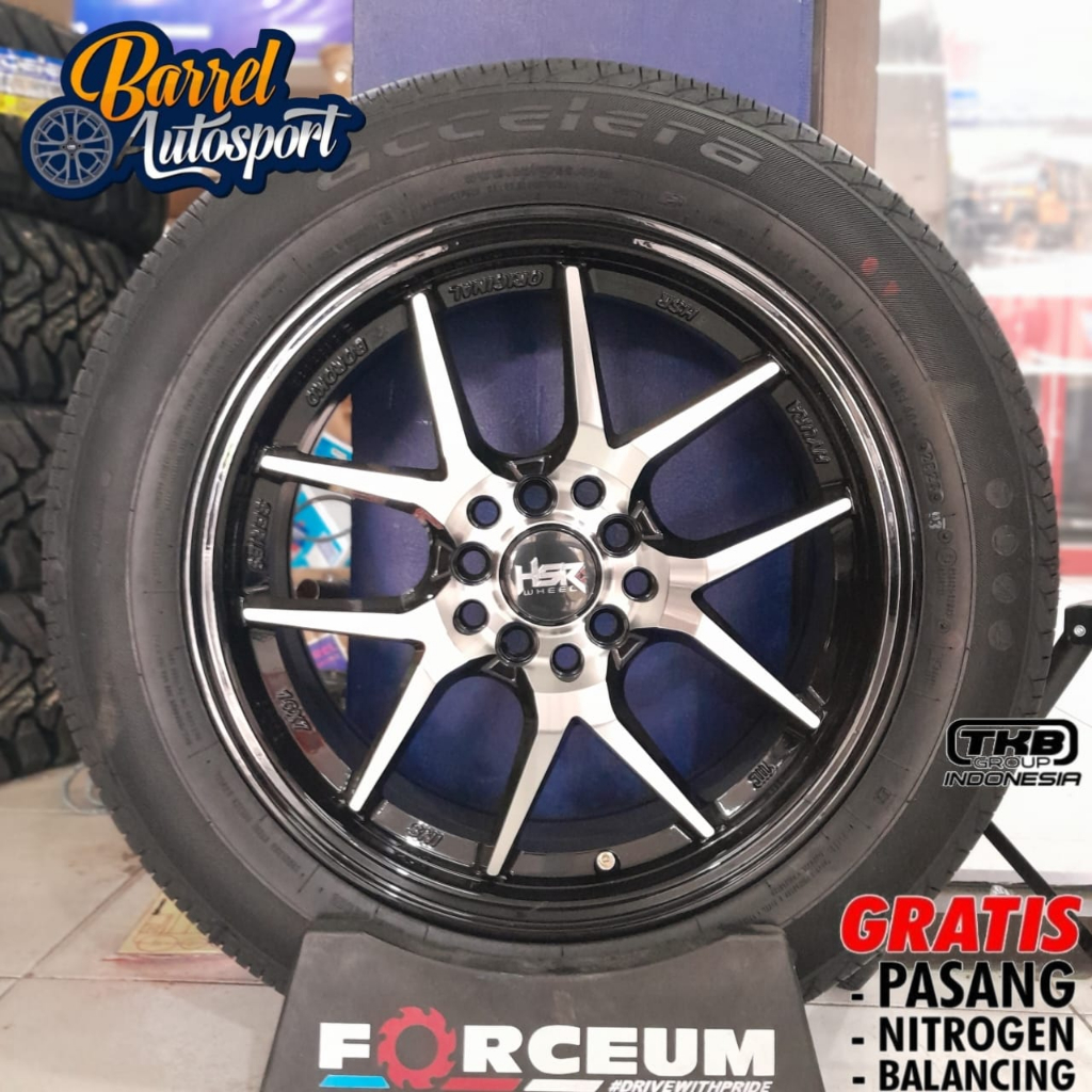 Paket Murah Velg mobil racing dan ban Accelera Ring 16 Baut 5 Ertiga , Luxio ,Rush ,Xpander