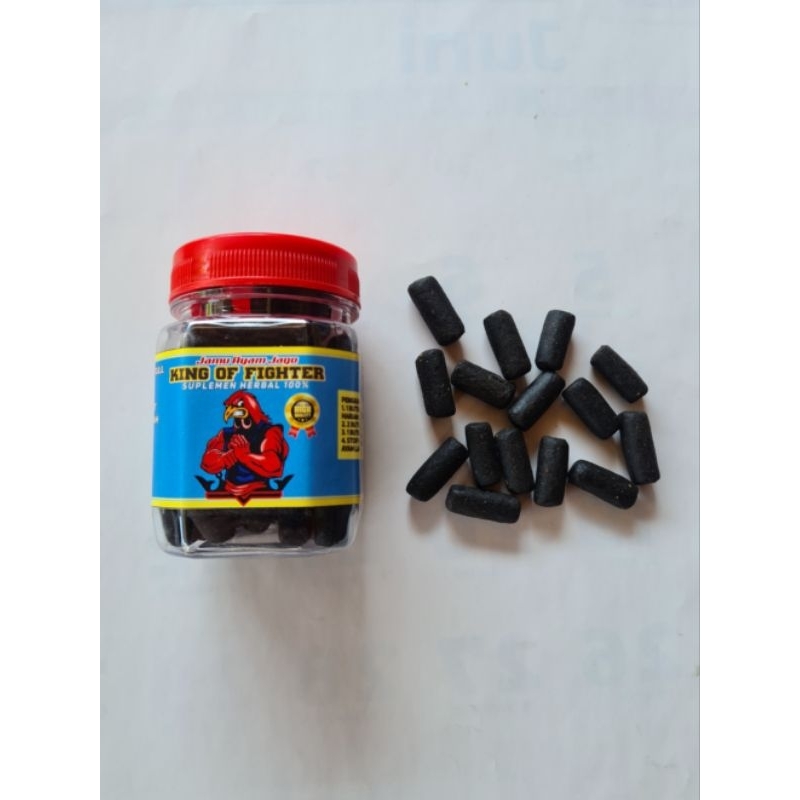 Jamu Ayam Jago KING OF FIGHTER | JAMU AYAM LAGA | SUPLEMEN HERBAL [Kemasan botol isi 50butir]