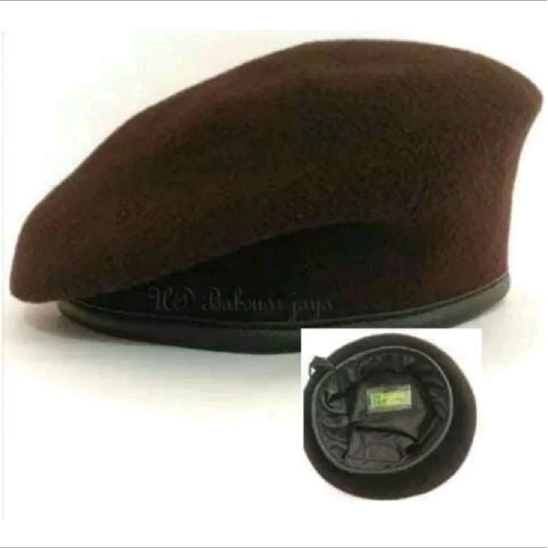 TOPI BARET COKLAT PRAMUKA / KABARET PRAMUKA TOP BARET PREMIUM