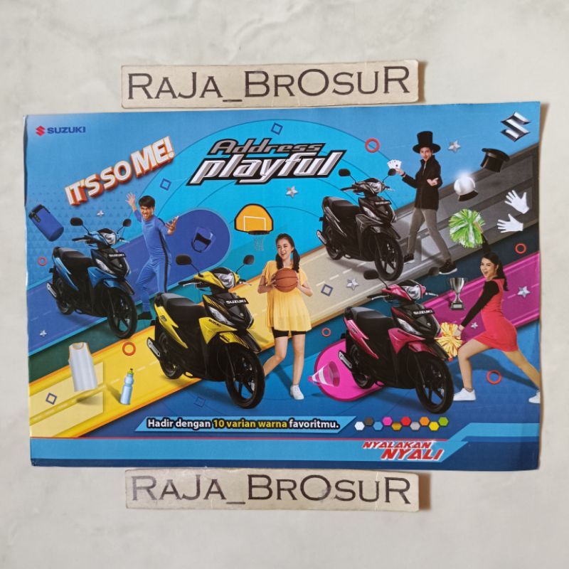 Poster brosur katalog flyer Suzuki Address Playful 2017
