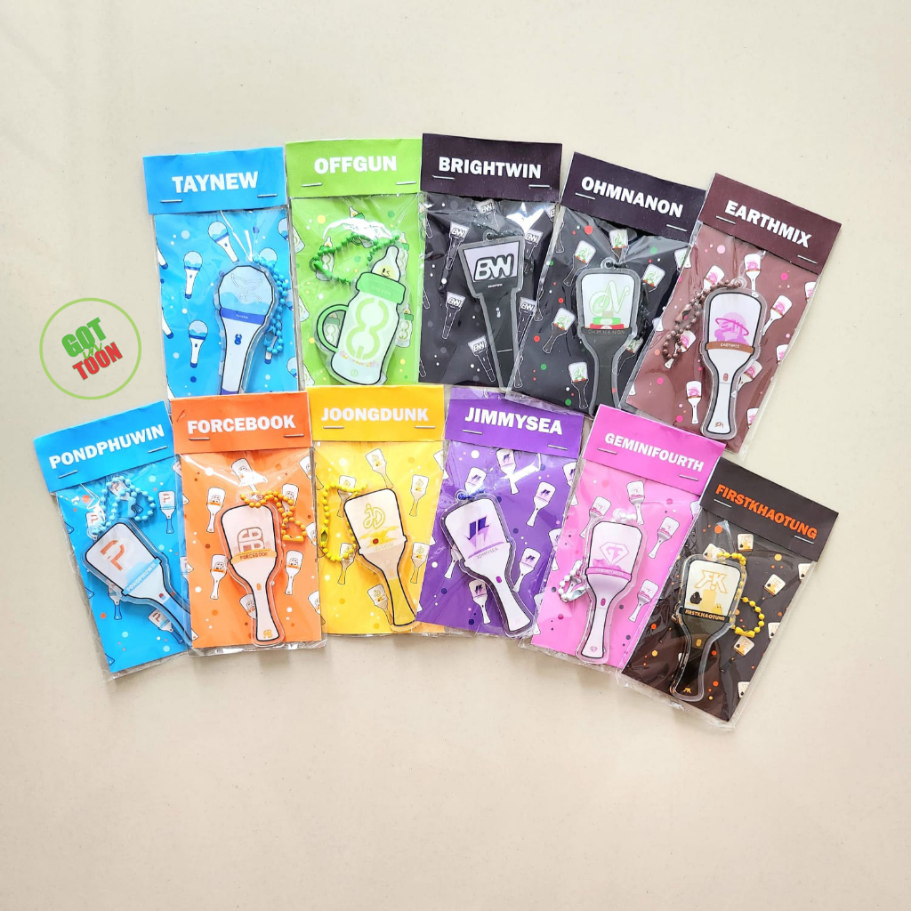[READY] GMM LIGHTSTICK KEYCHAIN / KEYRING (BRIGHTWIN, TAYNEW, PONPHUWIN, OHMNANON, FORCEBOOK, EARTHM