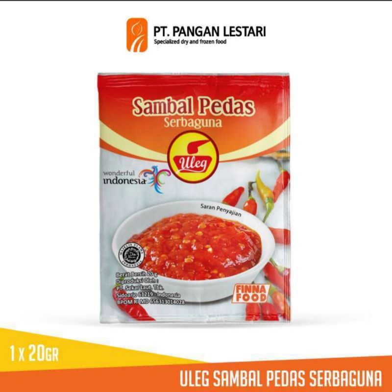 

Sambal Pedas Serbaguna ULEG 1renceng/10sachet
