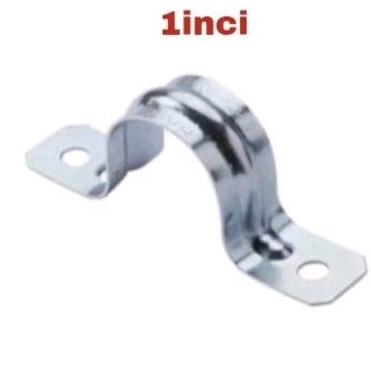 klem plat 1" klem pipa plat 1inchi clamp U klem besi plat