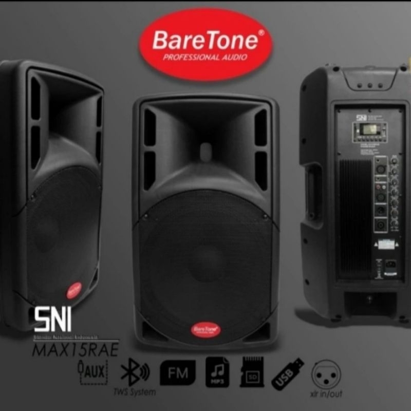 SPEAKER AKTIF BARETONE 15INCH BARETONE MAX 15 RAE ORGINAL 1 PASANG