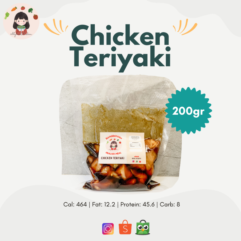 

Healthy Meal Prep Dada Ayam Chicken Teriyaki 200gr Makanan Sehat