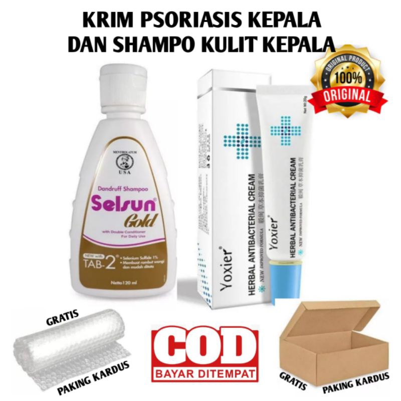 PAKET KRIM PSORIASIS & SHAMPO KULIT KEPALA GATAL PSORIASIS COD