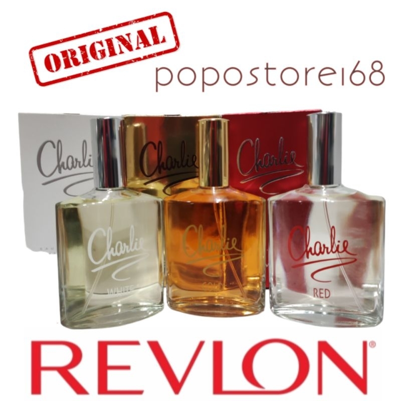 CHARLIE WHITE/ CHARLIE PARFUM/ CHARLIE RED/ CHARLIE GOLD REVLON PARFUM/ CHARLIE WHITE ORIGINAL/MINYA