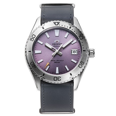 Orient RA-AC0Q07V New Mako 40 Automatic Sapphire Leather Strap