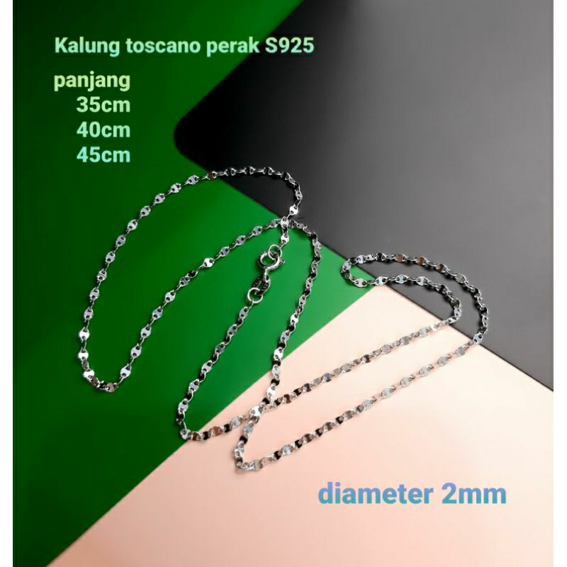 Kalung perak silver 925 kalung wanita kalung toscano