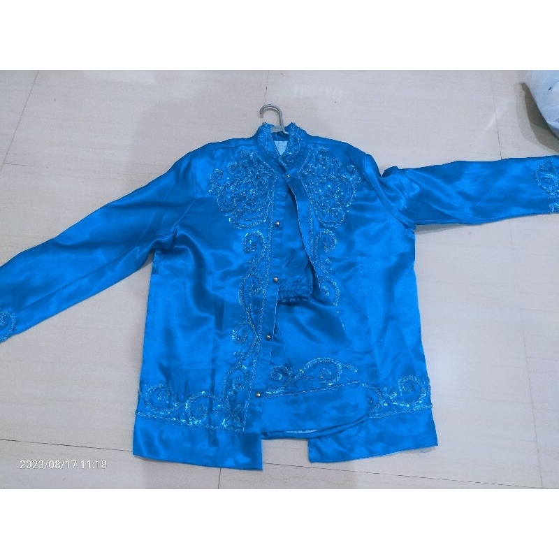 basofi pengantin warna biru muda