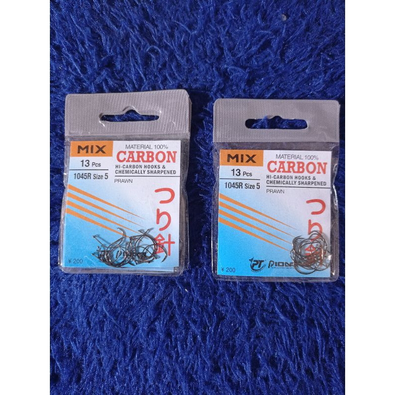 Mata kail pancing Mix Carbon 1045/kail udang