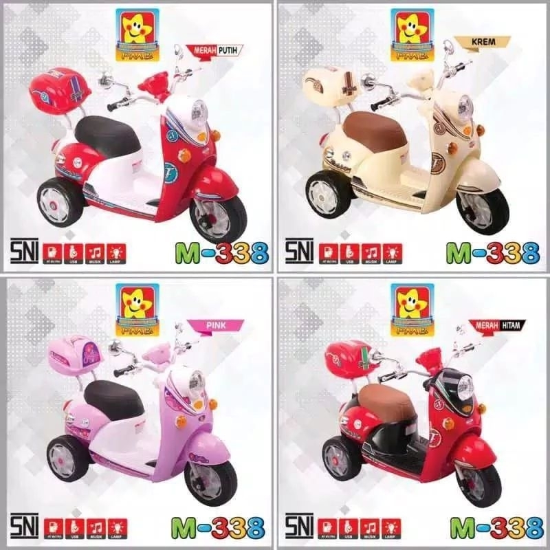 Motor Aki Anak HONDA PCX Yamaha NMAX PMB 338 588 688 988 999 M338 M588 M688 M988 M999 Mainan Anak Mo