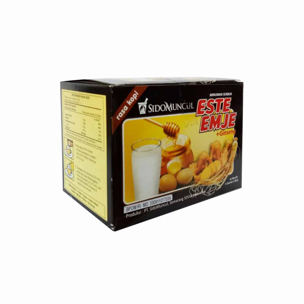

SIDO MUNCUL Este Emje Kopi Box 5's ~ Minuman Siap Saji untuk Menghangatkan Tubuh..Meningkatkan Stamina Daya Imun Tubuh [HERBALStore]