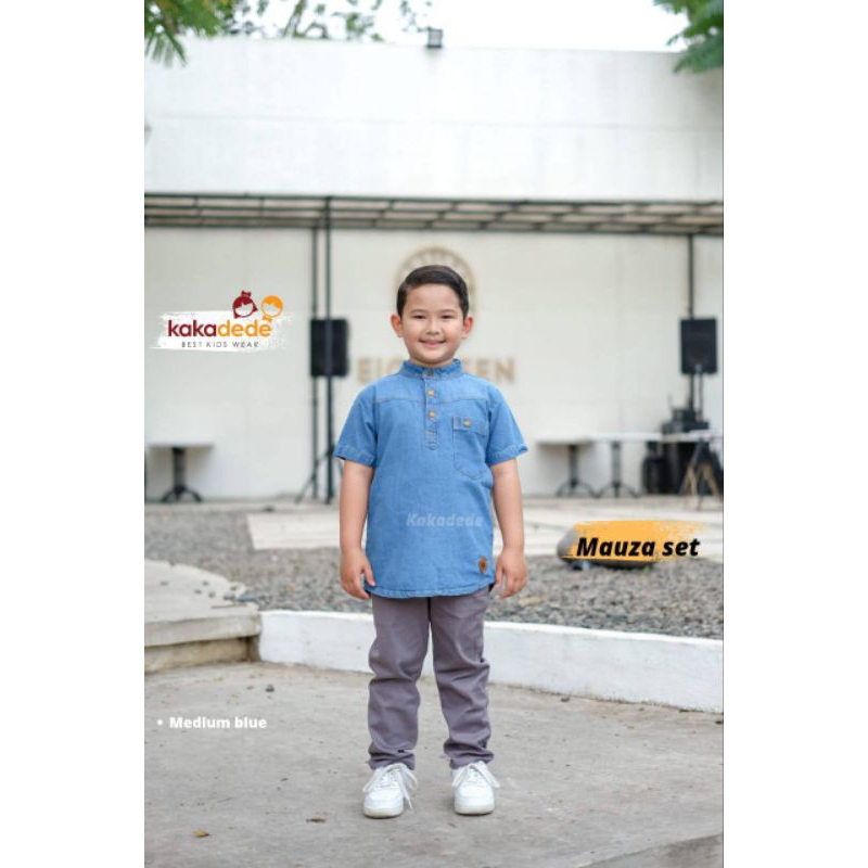 MAUZA DENIM KURTA SET KAKADEDE