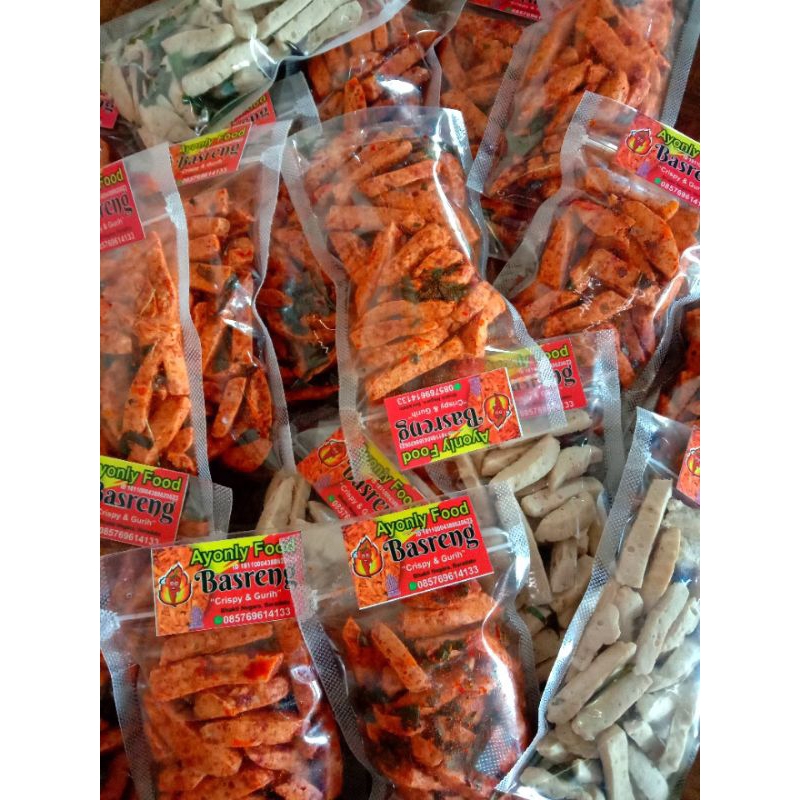 

Basreng pedas, basreng daun jeruk, basreng renyah, basreng enak