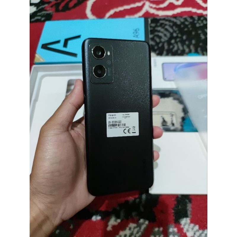Oppo a96 8/256gb second fullset original garansi resmi.