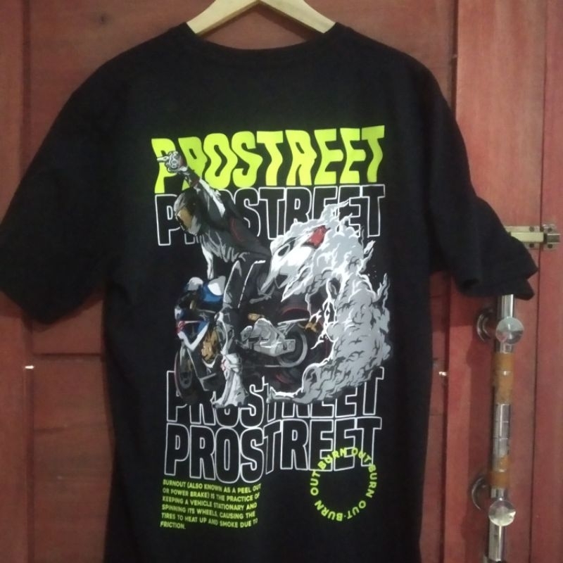 T-SHIRT||PROSTREET||BURN OUT||BLACK||SECOND||ORIGINAL