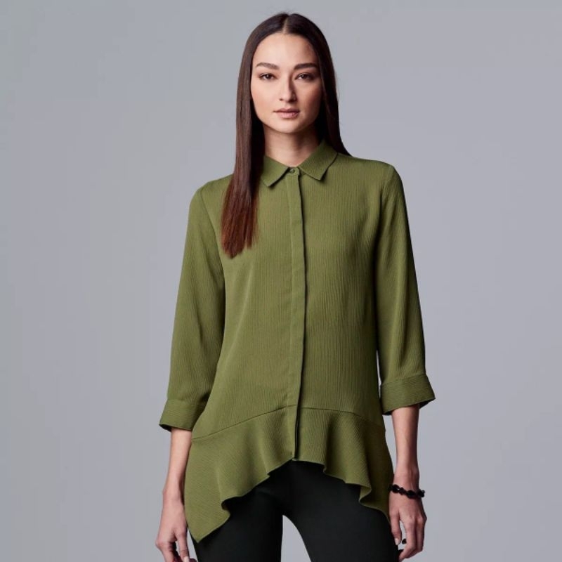 Simply v*ra asymestris blouse