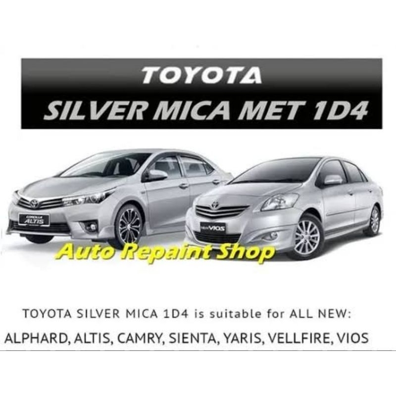 Cat silver metalik 1D4 / Cat altis / Cat vios / Cat Alpard