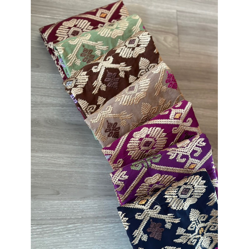 Songket Bordir Katun Lembaran