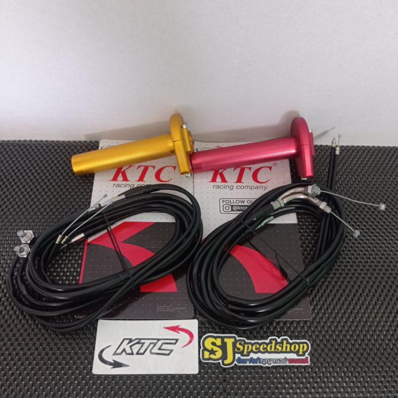 gas spontan KTC racing 2 kabel, gas spontan matic beat vario scopy KTC RACING