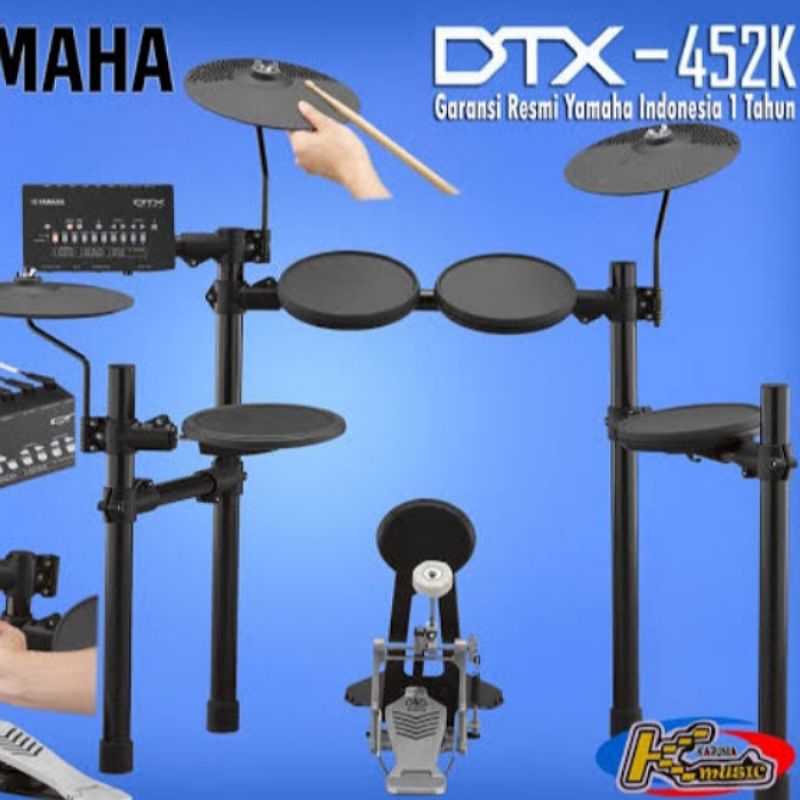 Drum elektrik Yamaha DTX 452 DTX452 DTX-452 original [ketemu*offline dtoko* spesial pricee]