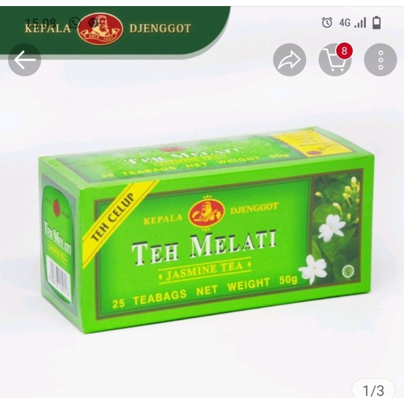 

Teh celup melati cap djenggot 25's (kantong/bag)