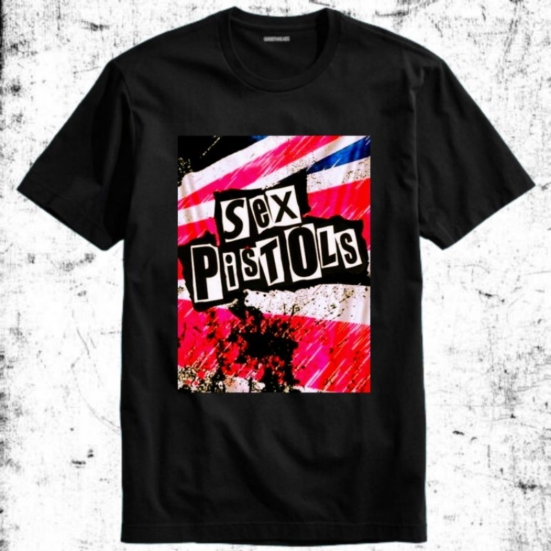 Kaos Baju Tshirt Pria Laki Cowok Cewek Perempuan Unisex Band Sex Pistols Sid Vicious God Save The Qu