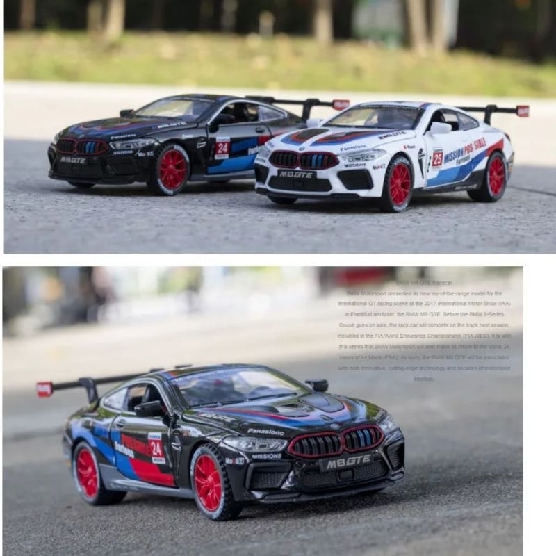 Diecast Mobil BMW M8 GLE  Die-cast Mobil Sport Recing Skala 1:32 Miniatur Mobil Balap Pajangan