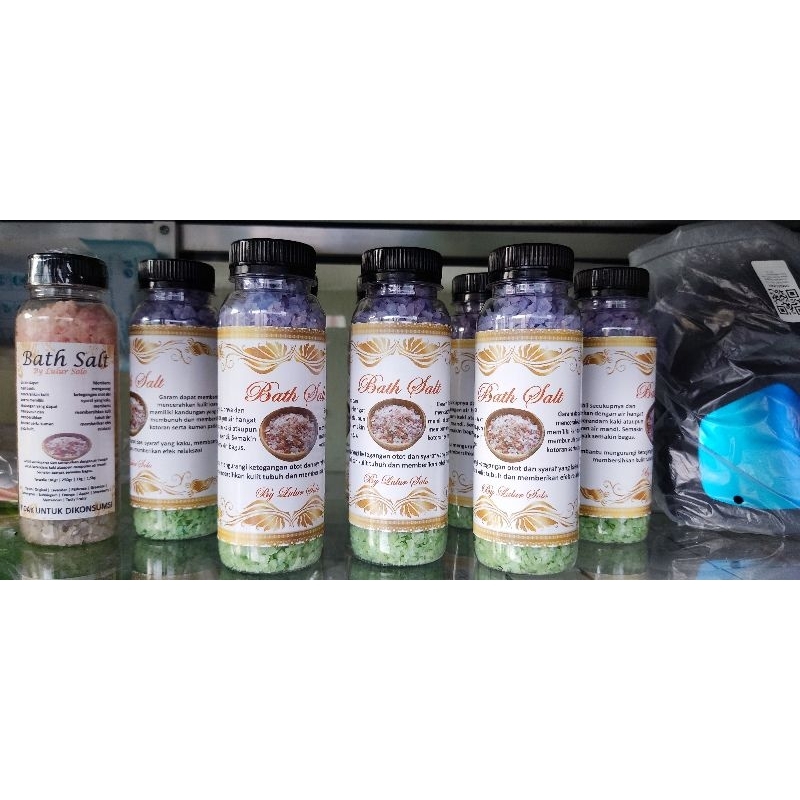 (300gr) Bath Salt Garam Spa Kemasan Botol 250ml Promo Beli 10 Get 1 Free
