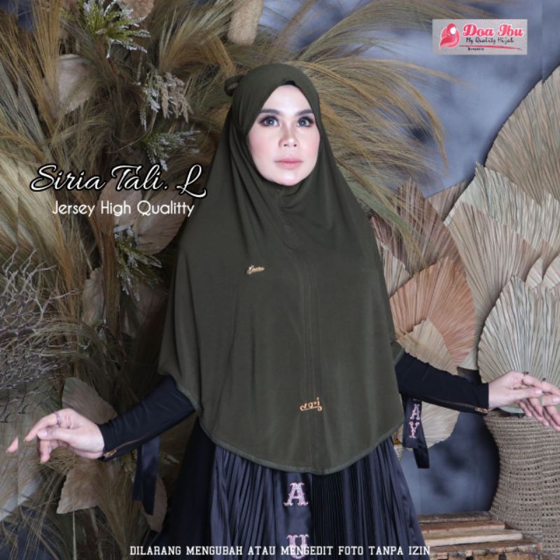 Jilbab doa ibu bergo siria tali L jersey high quality