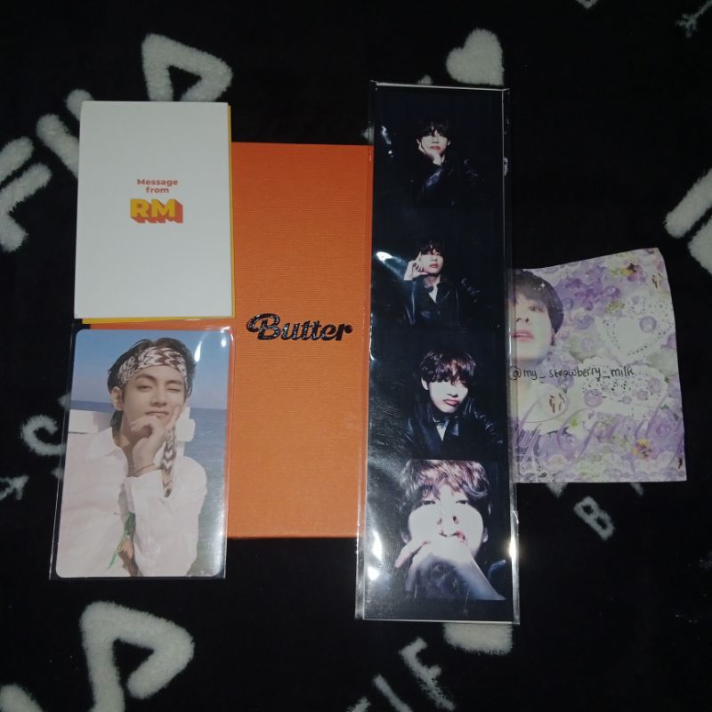 (Mohon Baca Deskripsi) WTS BTS Album Butter Peaches Ver Taehyung Unsealed Fullset Tae Pantai RM Mess