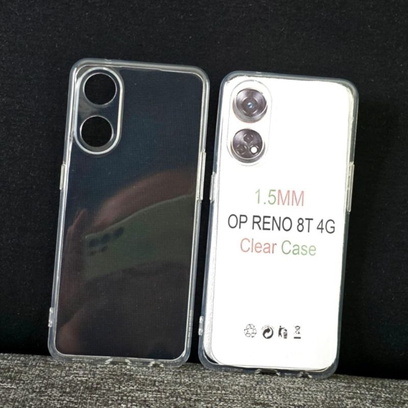 OPPO RENO 8T 4G Clear Case 1.5mm Bening Crytal Premium Protect Kamera