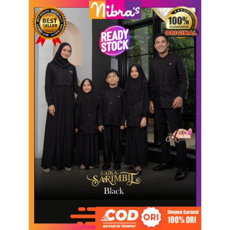 SARIMBIT NIBRAS LAIKA BLACK DISKON 30% NIBRAS SALE DISKON 50% / SARIMBIT NIBRAS TERBARU BAJU COUPLE 
