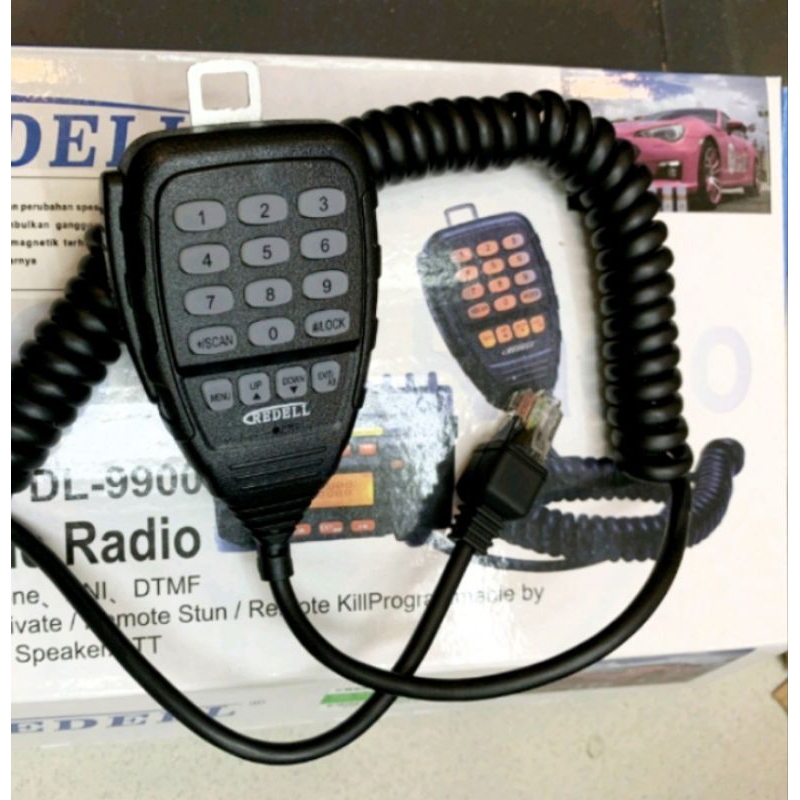 external mic Microphone Radio rig redel 9900 original