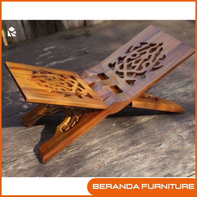 Rekal Alquran dudukan alquran alas membaca ALQURAN rekal motif iqrok