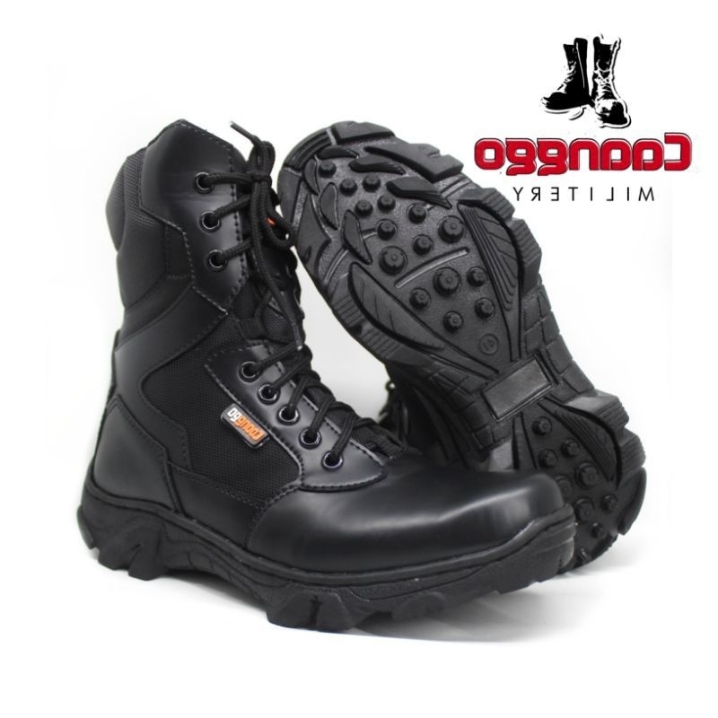 CAANGGO - Sepatu pdl pria terbaru model boots tactical safety new design hitam