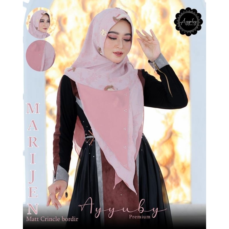 HIJAB INSTAN HOODIE MARIJEN MOTIF BY AYYUBY