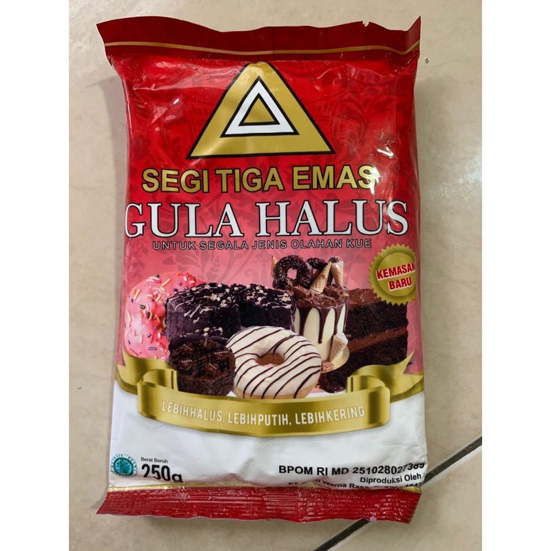 

Gula Halus Cap Segitiga Emas 20x250gr - Gosend Only!!!