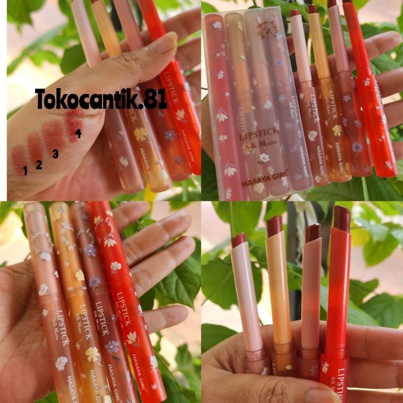 [ SATUAN ] HASAYA GIRL LIPSTICK SILK MATTE HH1095