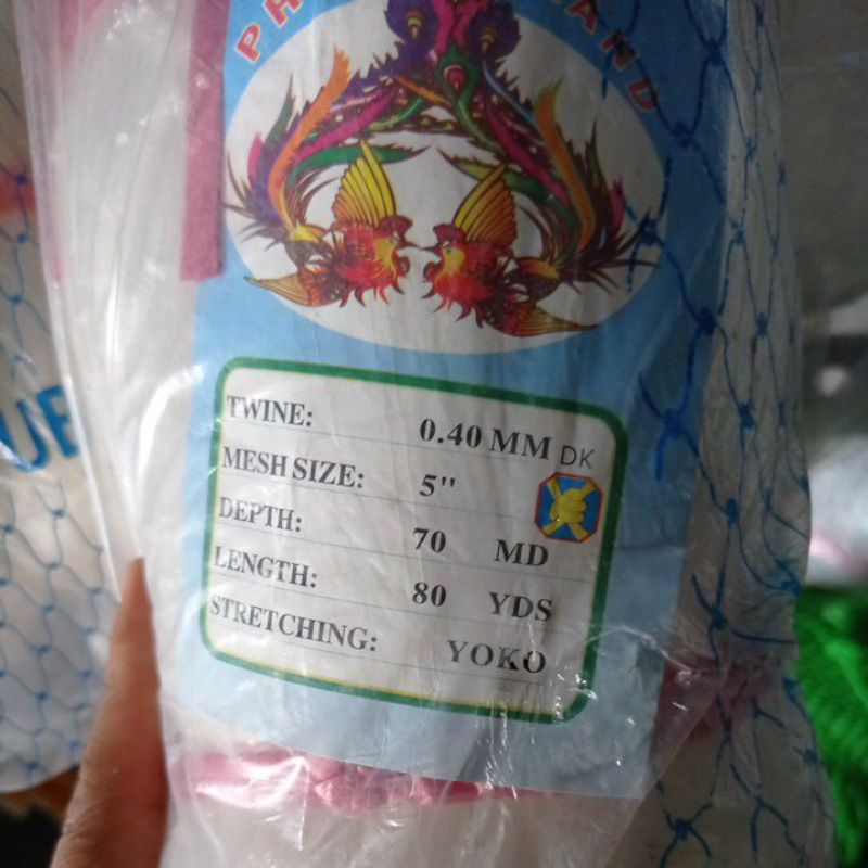 Jaring ikan senar 0.40 70md/80yds yoko UKURAN TINGGAL PILIH jaring ikan bahan jala jaring udang lobster jaring ikan laut