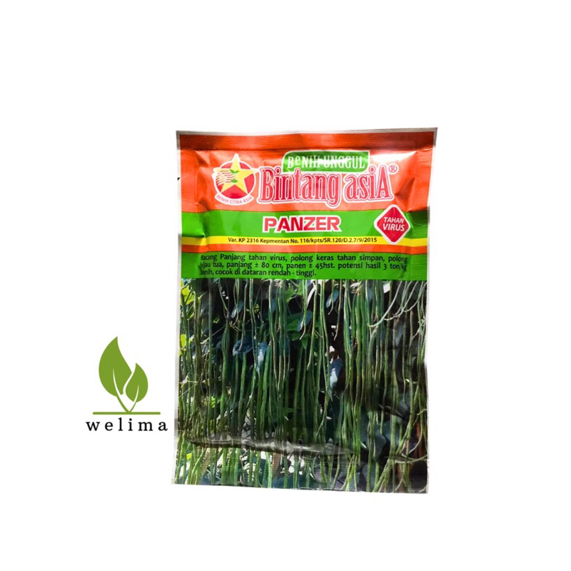 Benih Bibit Kacang Panjang Panzer Bintang Asia 100gr (TahanVirus)