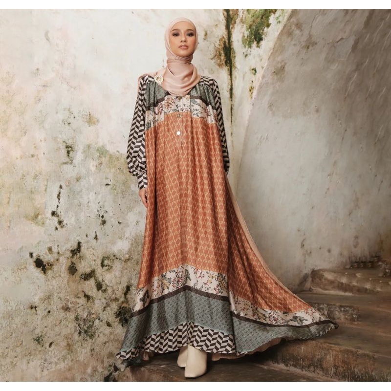 Layla Dress Brick by zaskia sungkar