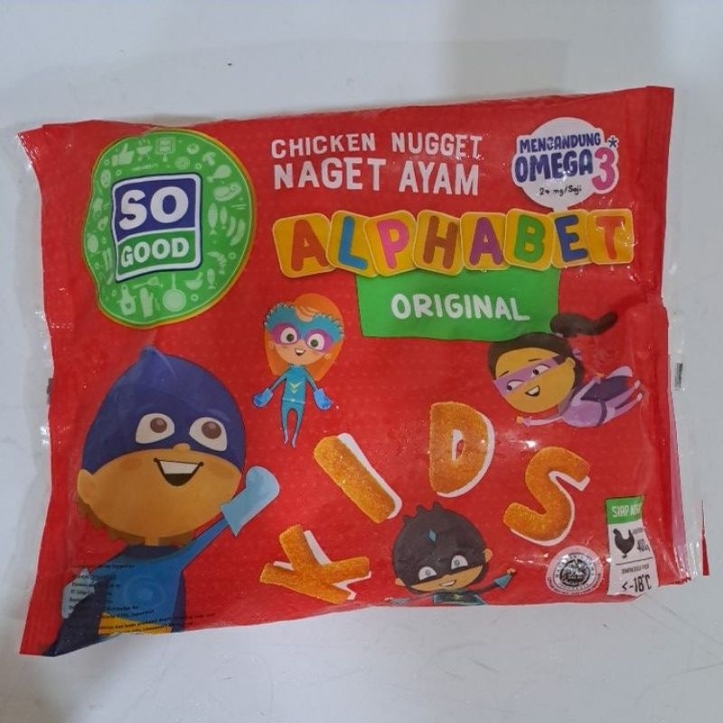 

so good chicken nugget alphabet 400gr