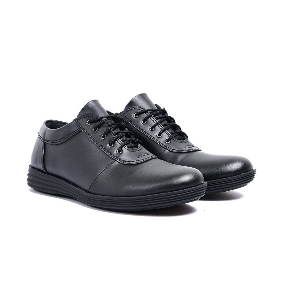 CARLTON BLACK - Sepatu Pantofel Pria Kulit Formal Kantor Kasual Kerja Kuliah Sepatu Pantopel Cowok Oxford Original